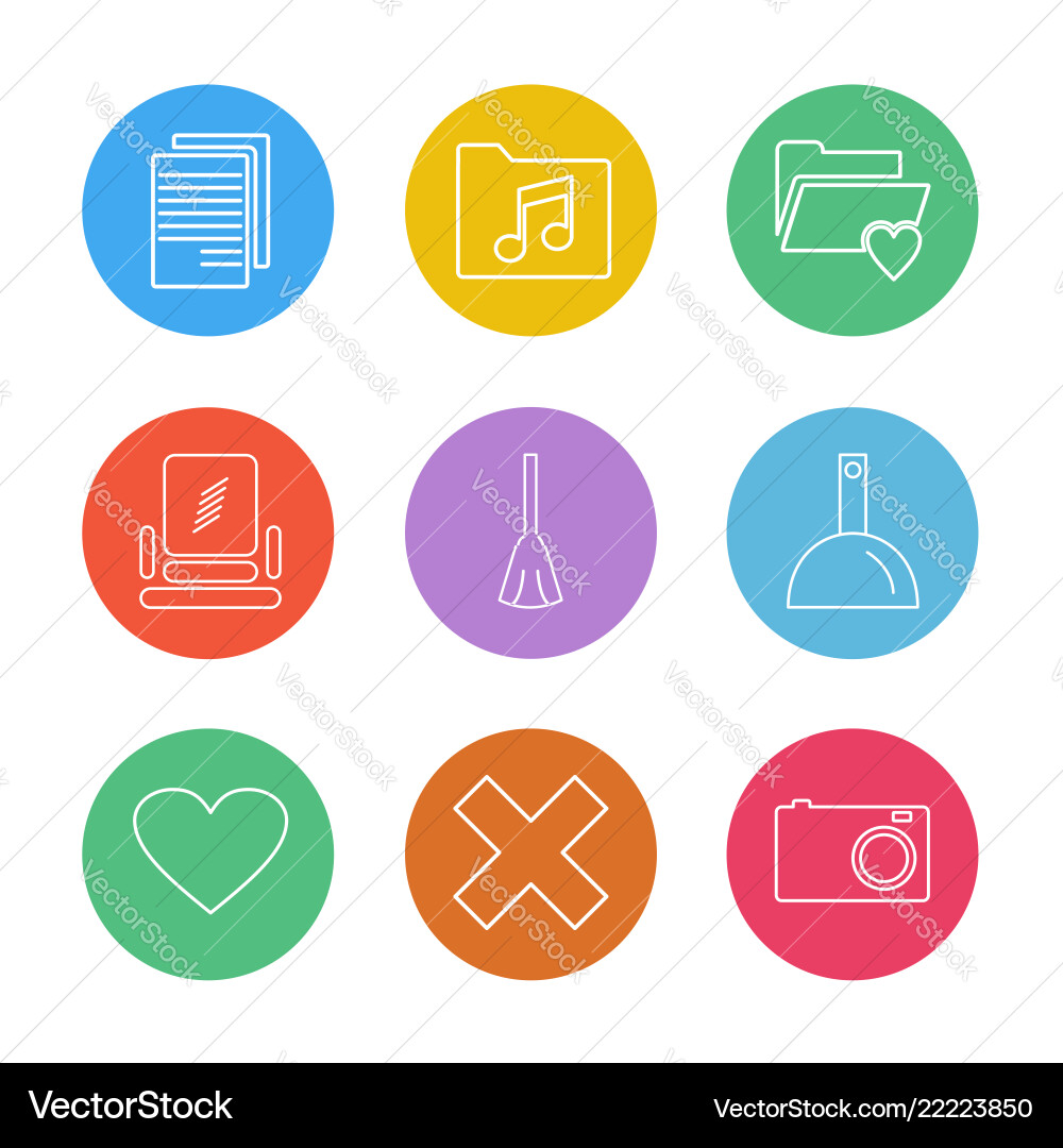 Files file type windows os documents Vector Image