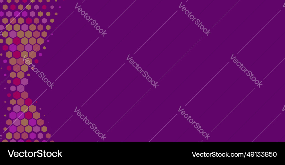 Geometric abstract hexagon multi color background Vector Image