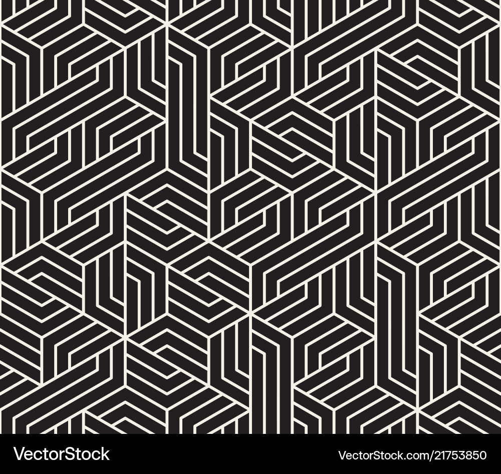 Geometric Hexagon Pattern vector image
