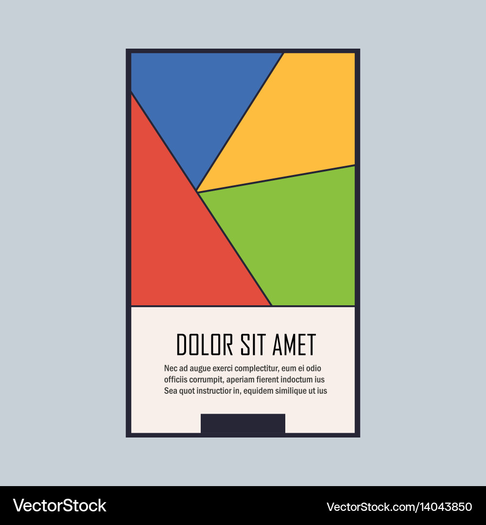 Geometric triangular design style Vector Image