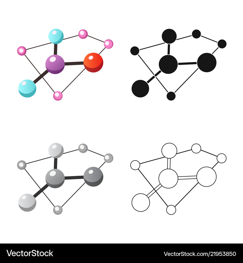 Isolated object of and symbol set s vector image