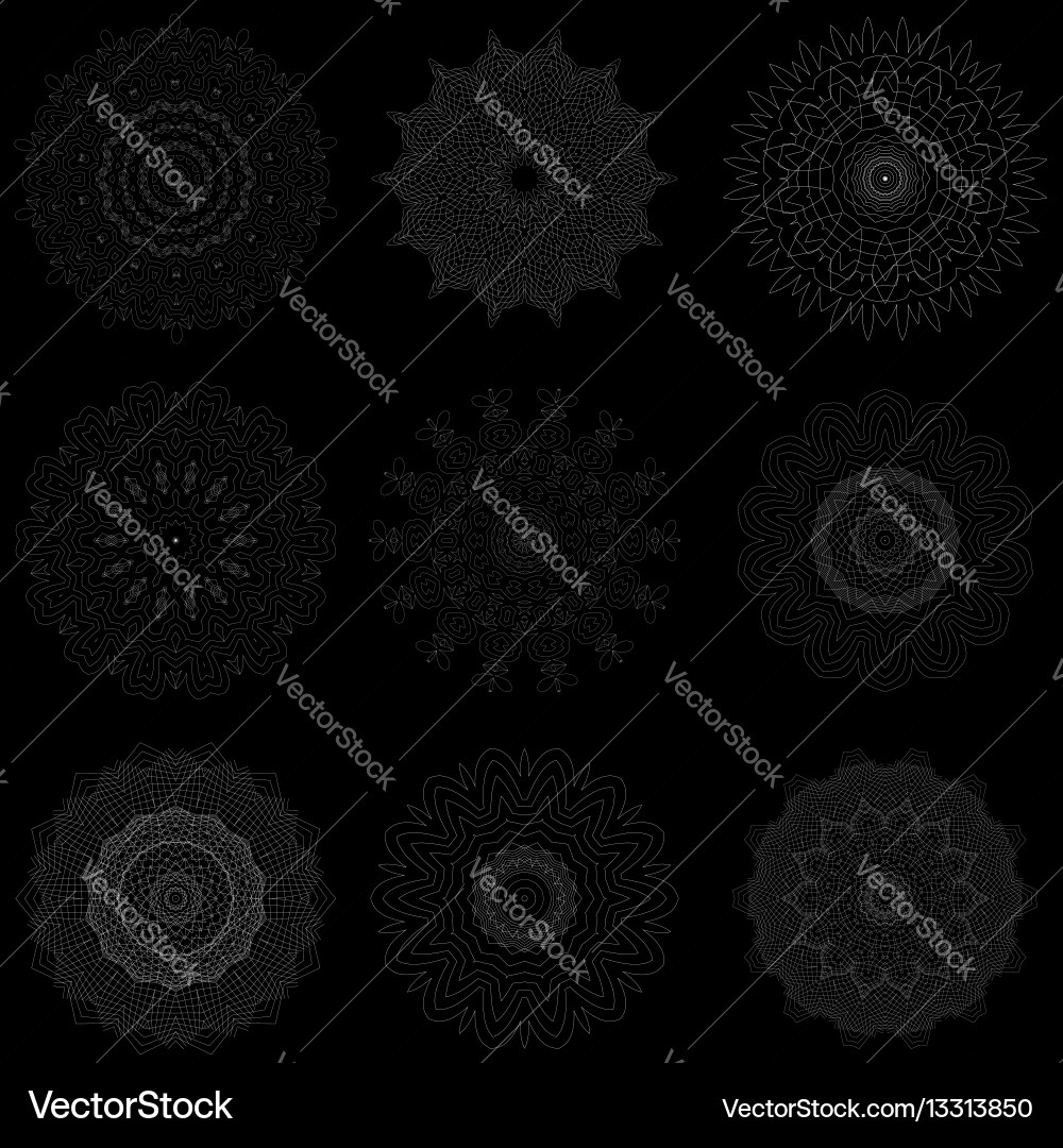 Ornamental line pattern endless texture Vector Image