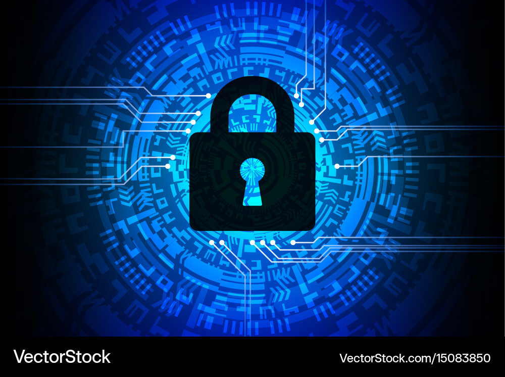 Technology Security Abstract Background vector image