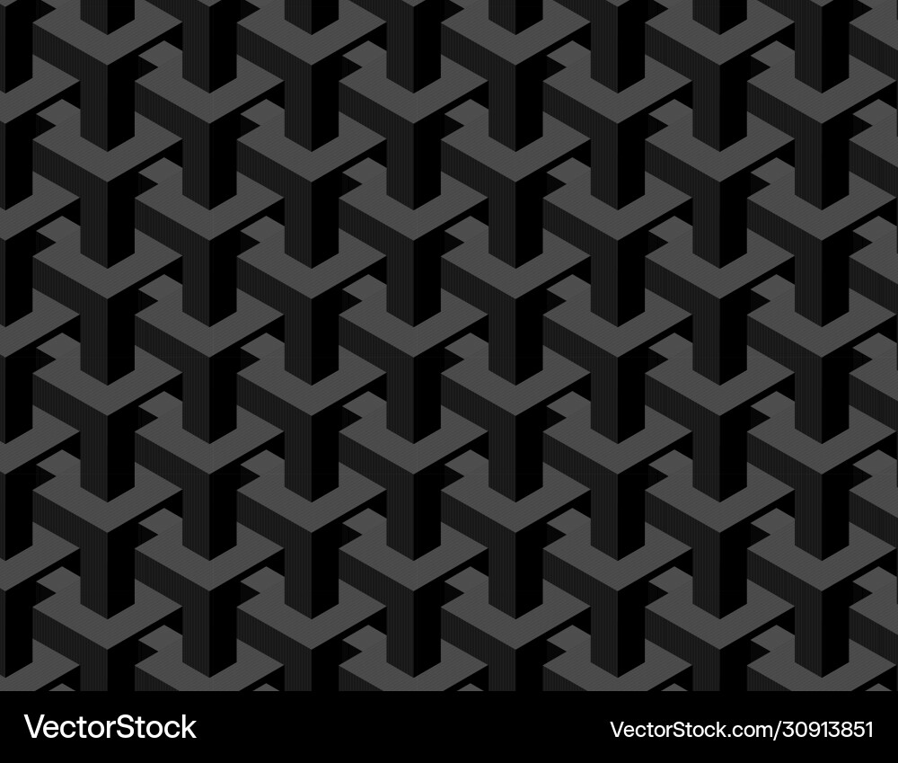 Abstract black square pattern background vector image