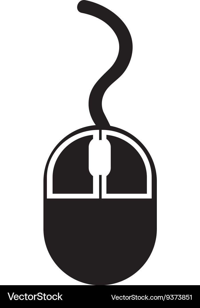 Computer mouse isolated icon design vector image