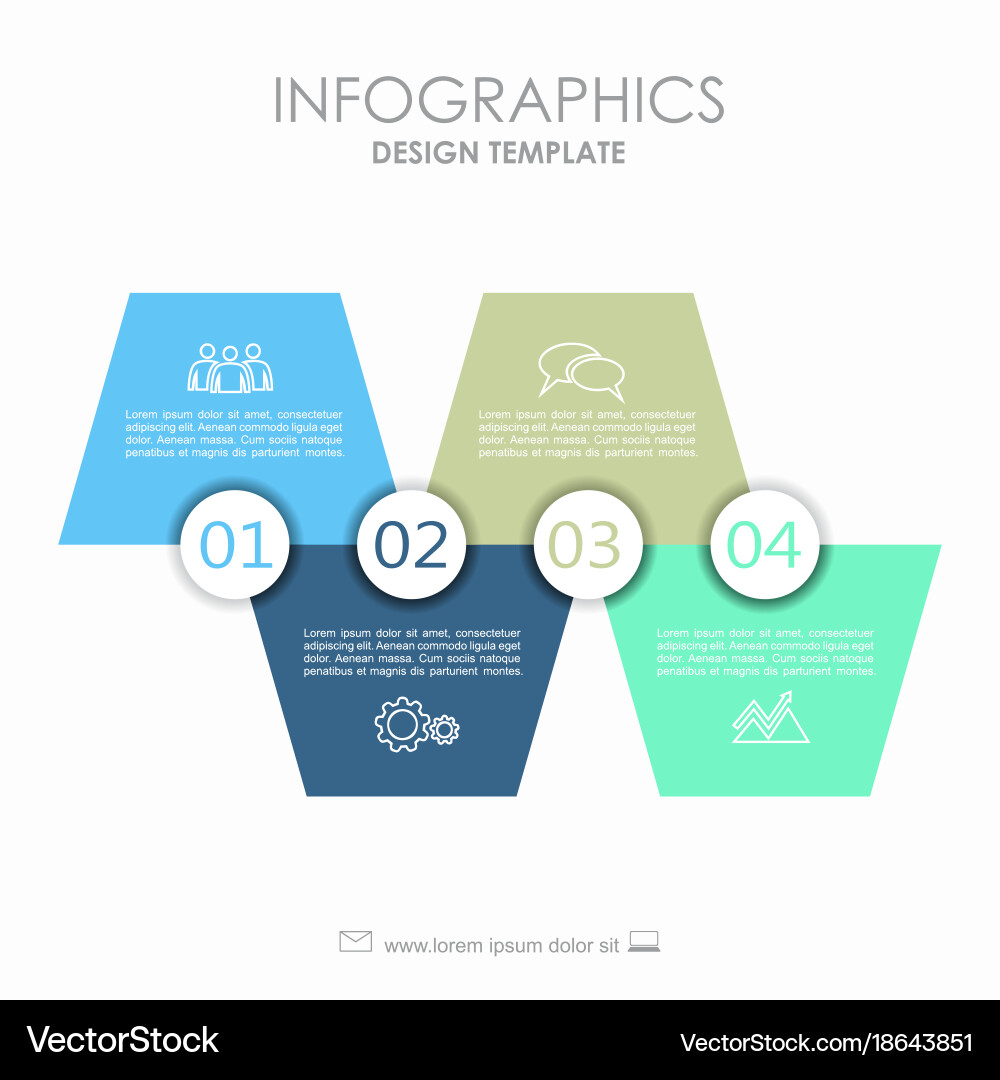 Infographic template can be used for workflow vector image