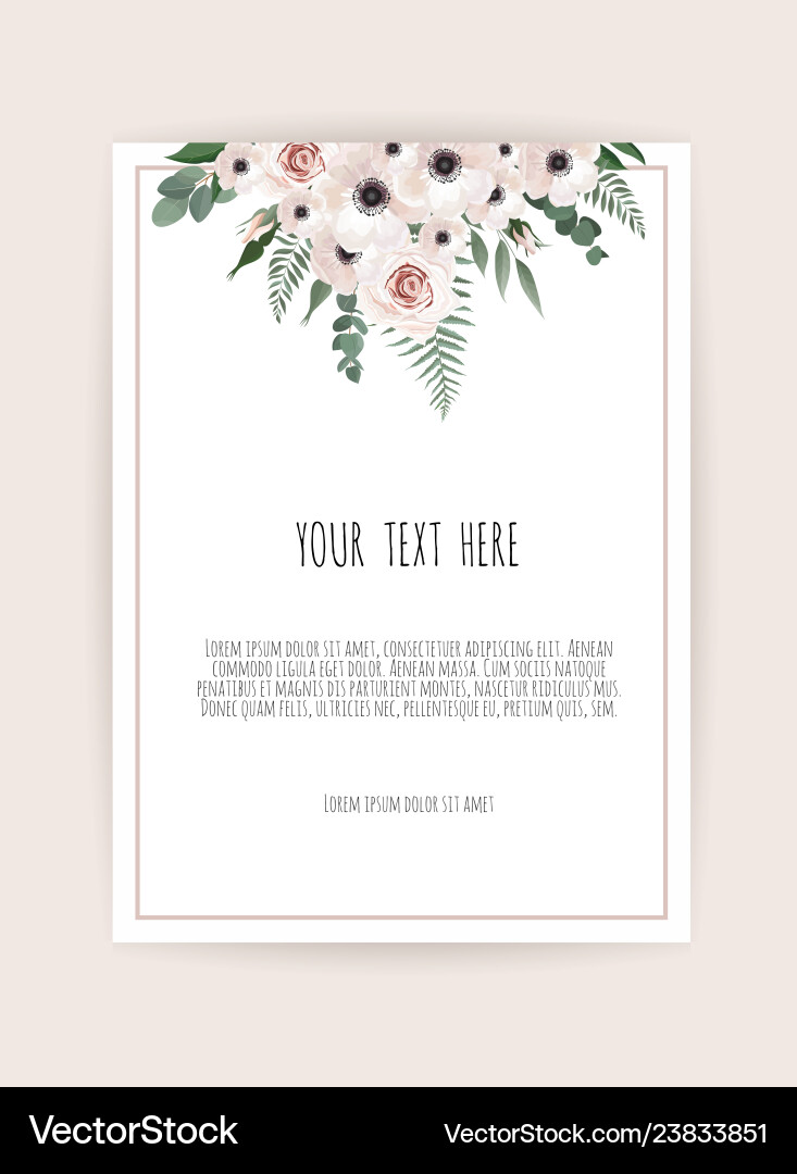 Karte mit Blume Rosenblätter Hochzeit Ornament Karte mit Blume Rosenblätter Hochzeit Ornament vektorbild