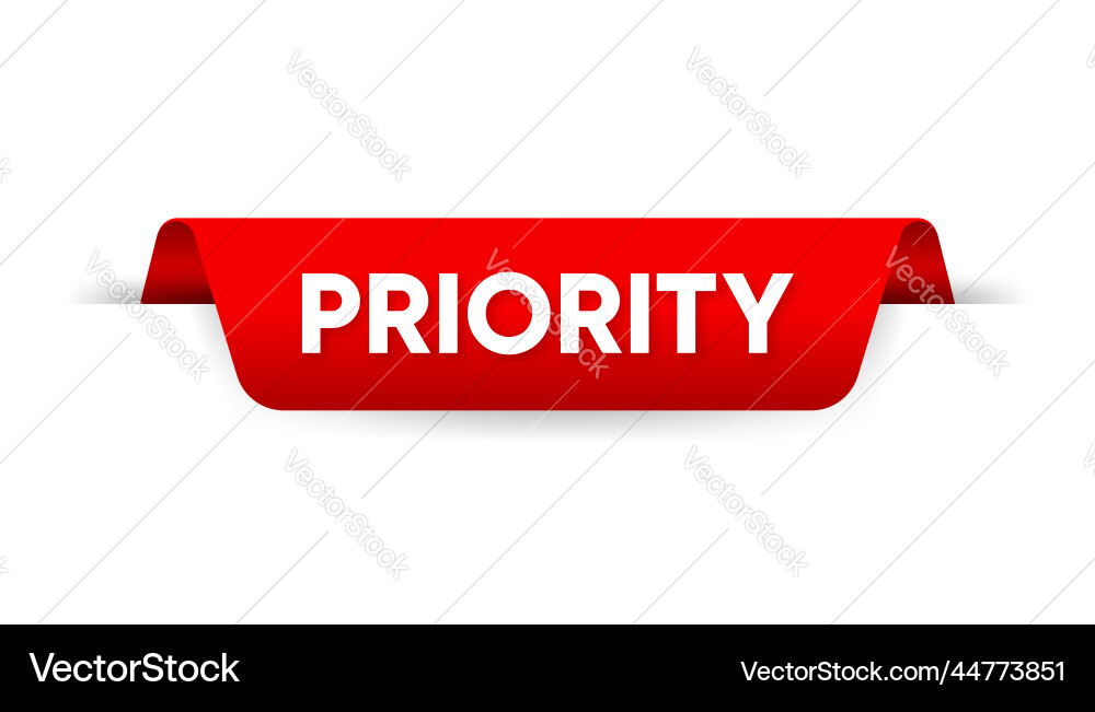 Priority label poster banner brochure flyer Priority label poster banner brochure flyer vector image