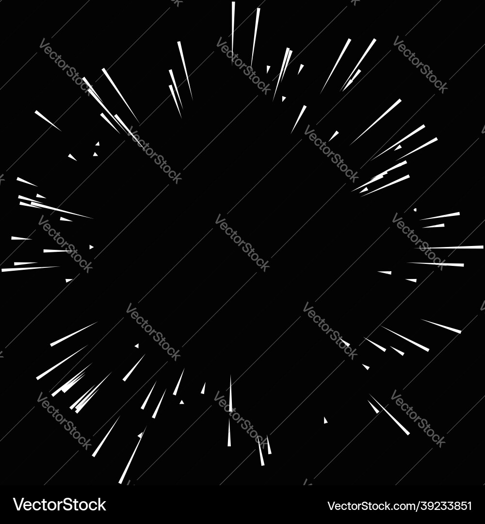 Radial radiating dynamic rays beams lines vector image
