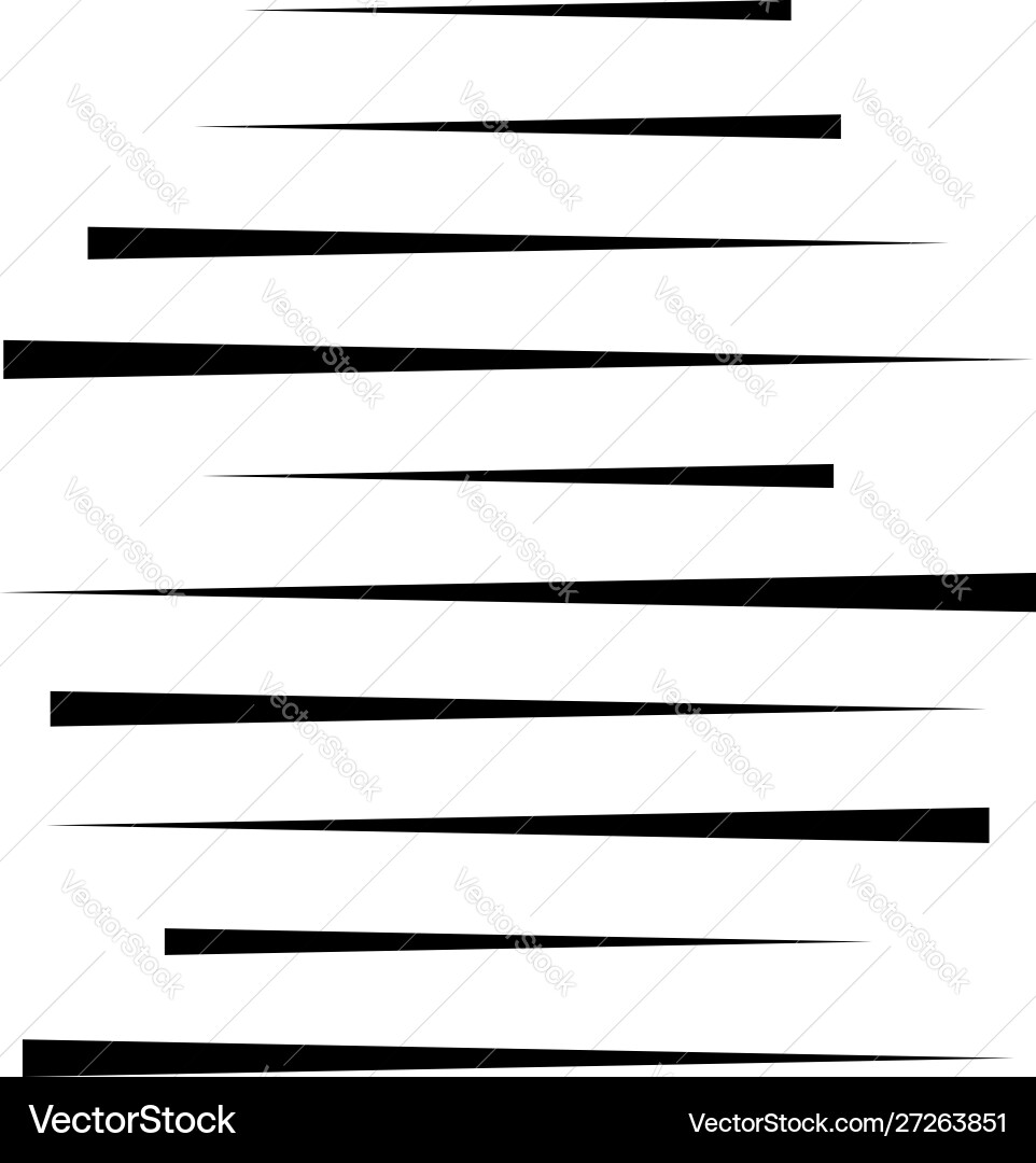 Random lines element horizontal Random lines element horizontal vector image