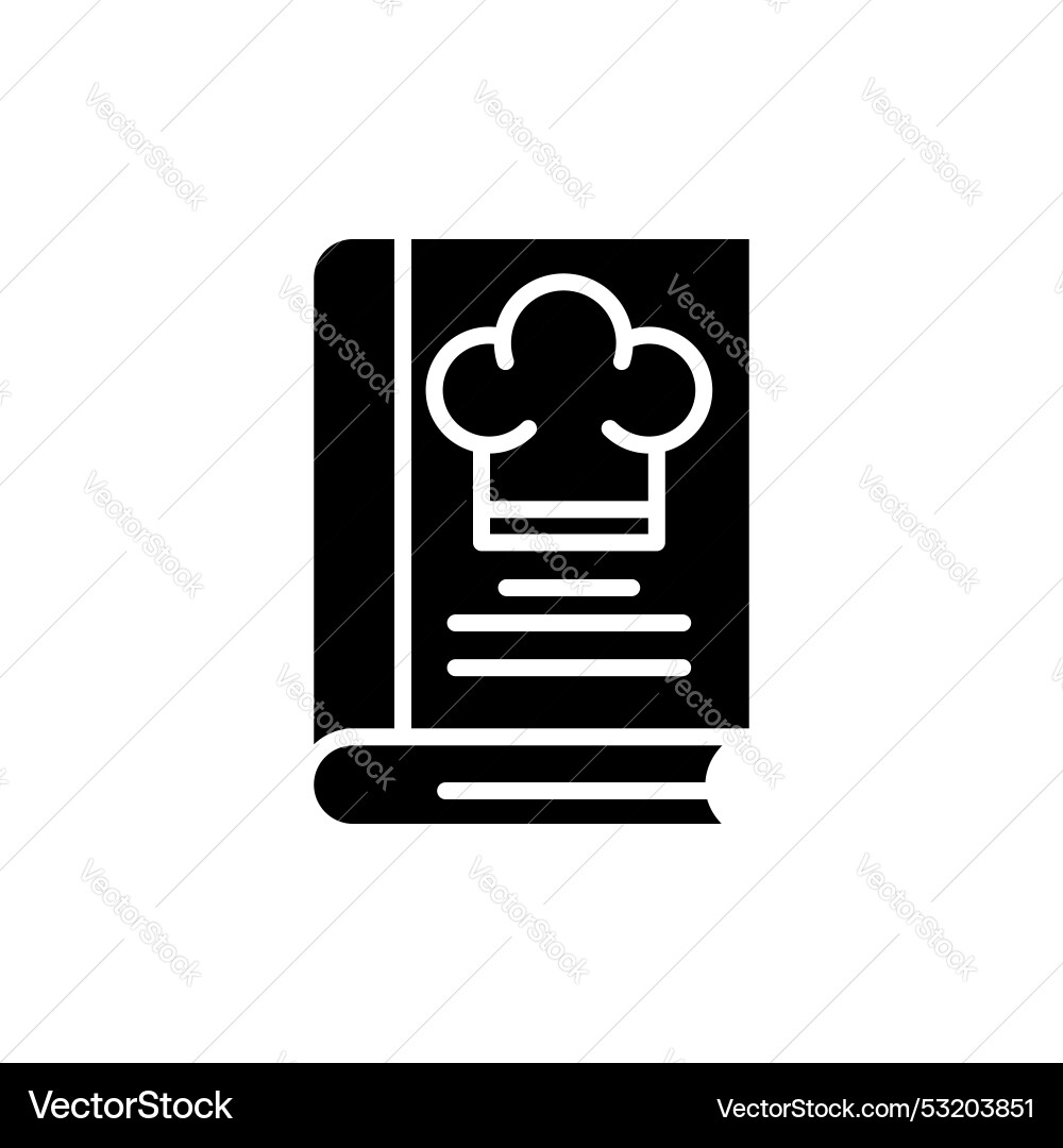 Recipe book icon set cookbook gastronomy and chef Vector Image