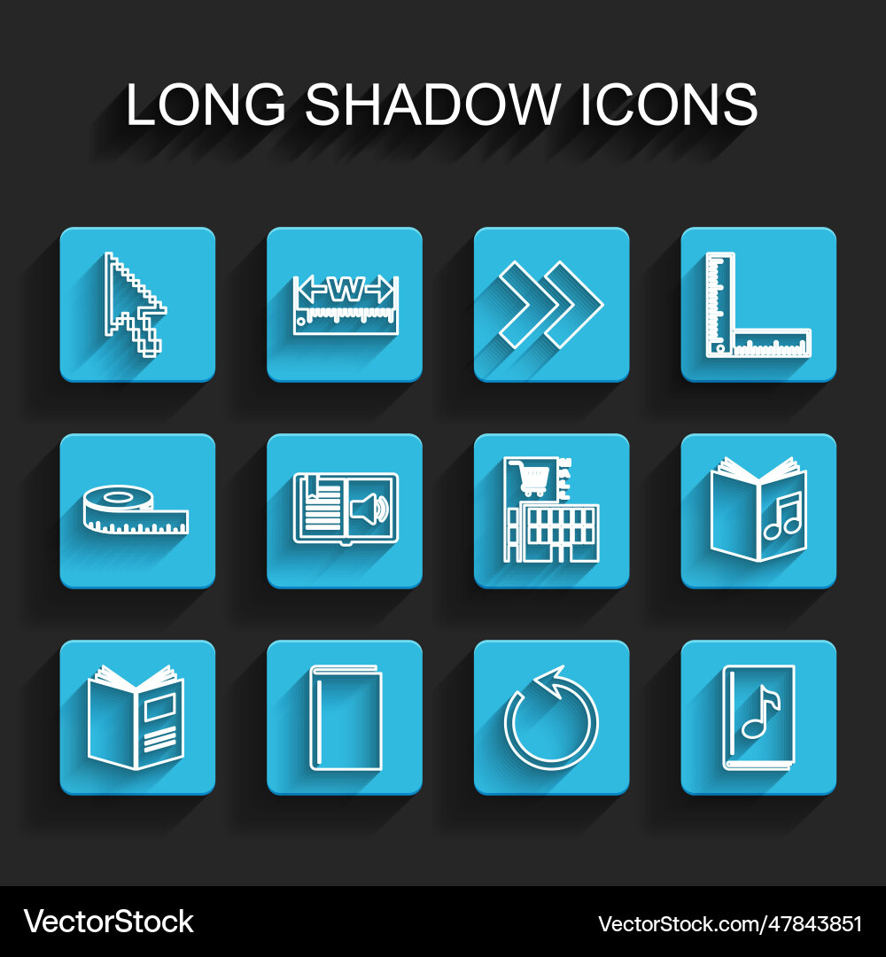 Set line open book pixel arrow cursor Set line open book pixel arrow cursor vector image