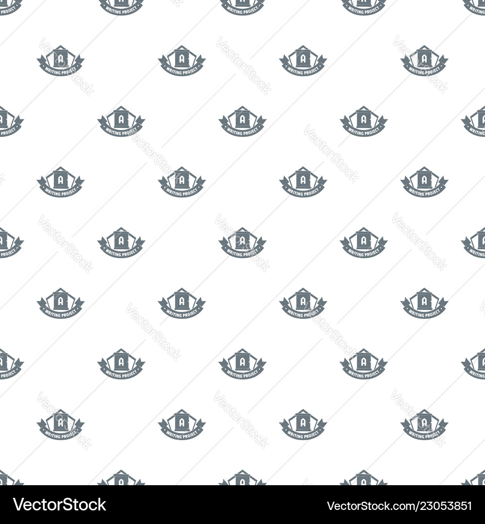 Writing project pattern seamless vector image