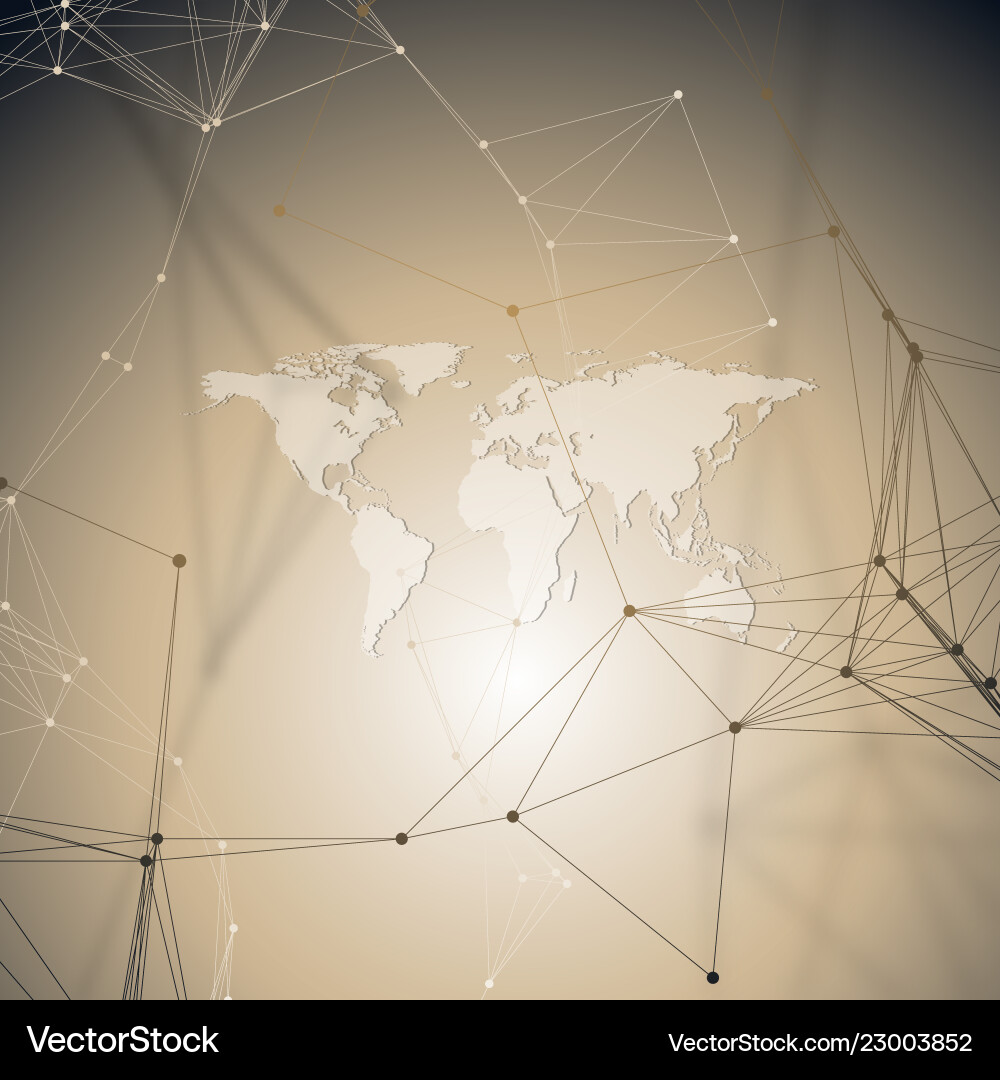 Abstract futuristic background with connecting Abstract futuristic background with connecting vector image