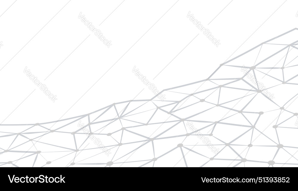Abstract geometric background plexus mesh vector image