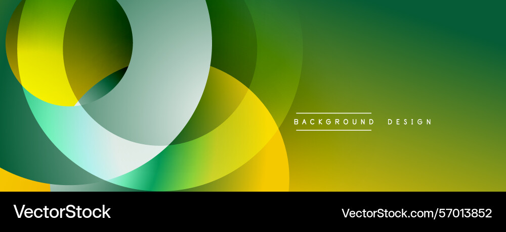 Abstract geometric shapes overlap creating vector image