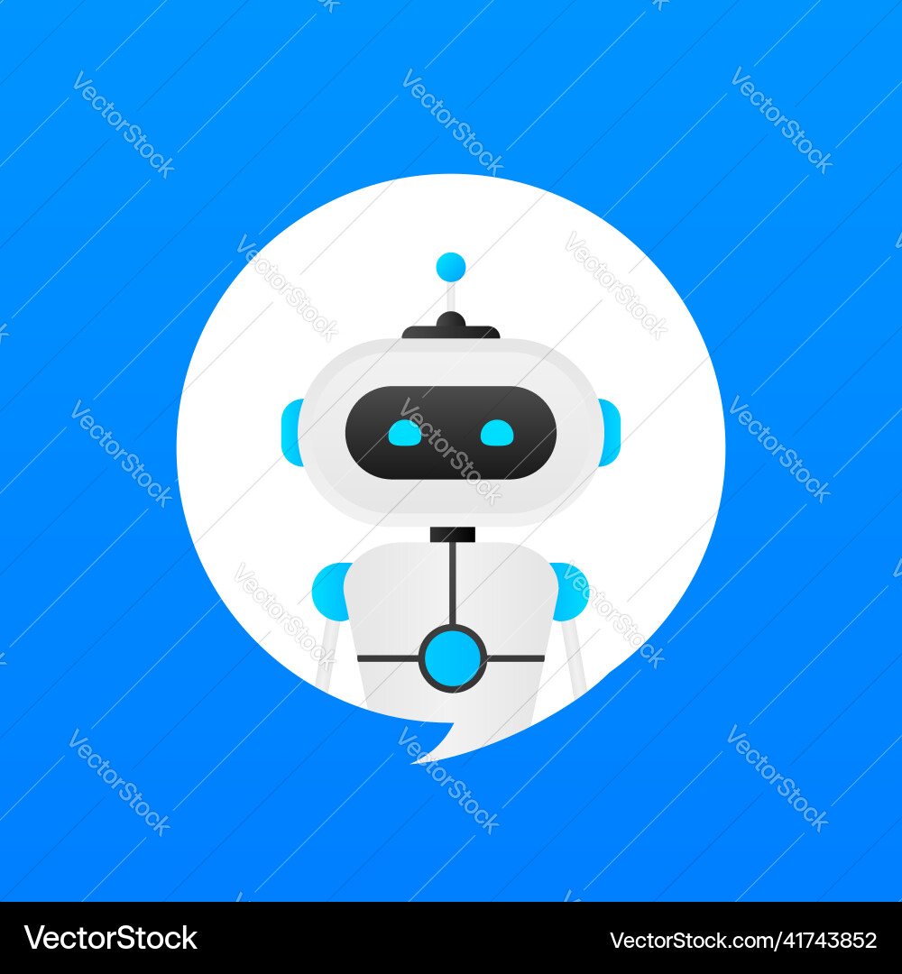 Chatbot icon concept chat bot or chatterbot Chatbot icon concept chat bot or chatterbot Vector Image