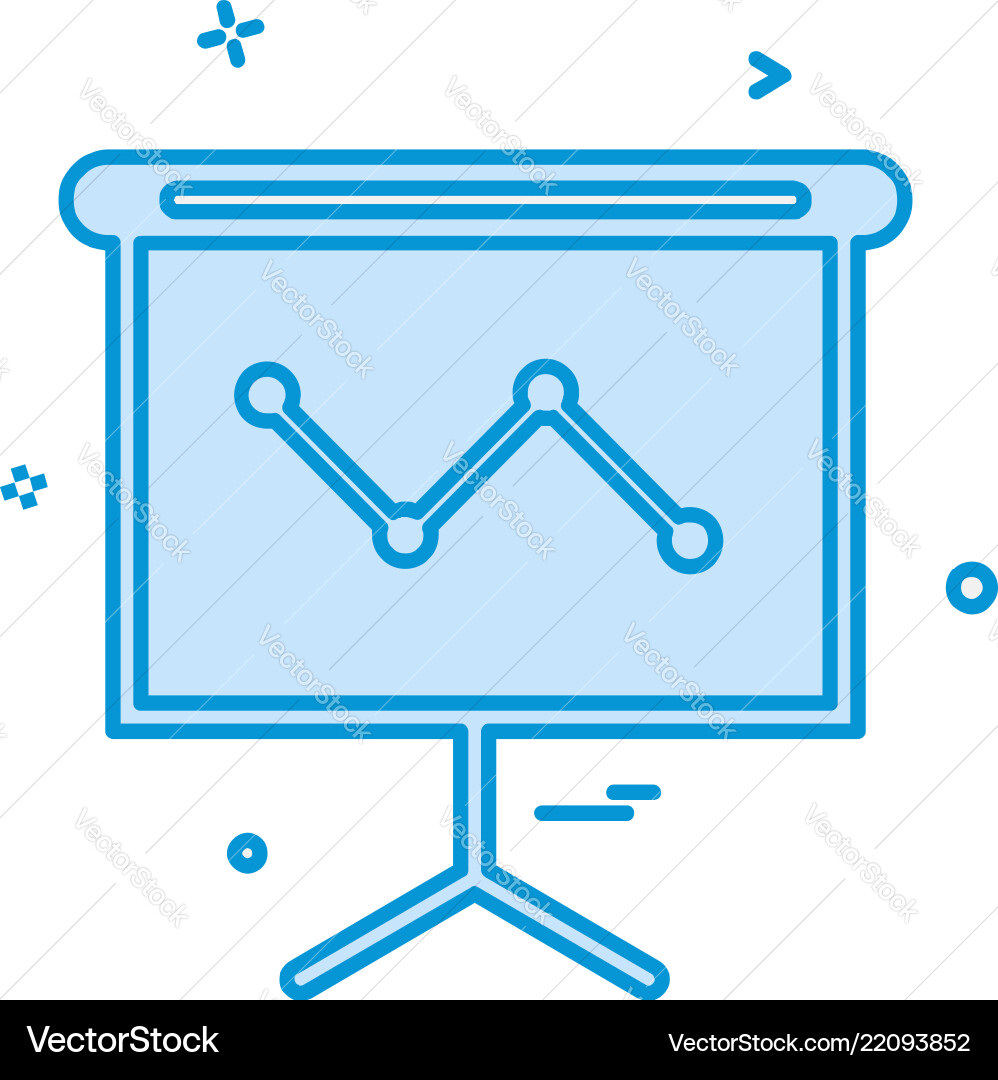 Graph icon design Vector Image