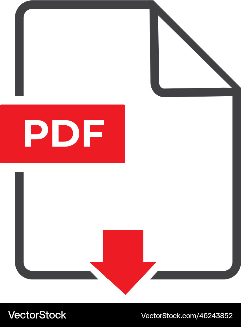 Pdf icon file format symbol Pdf icon file format symbol vector image
