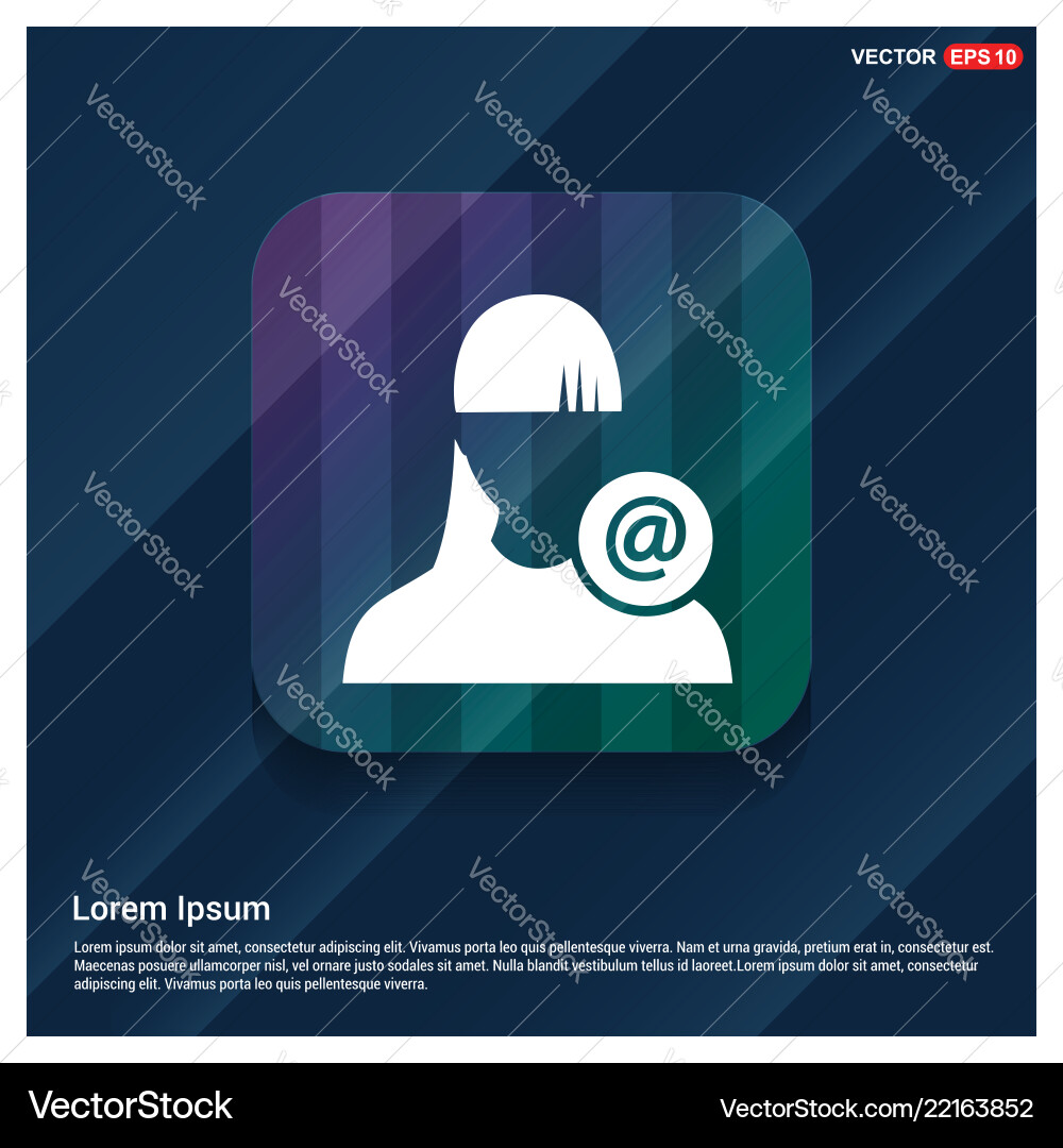 Protected user icon vector image