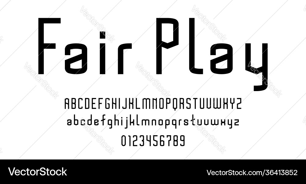 Set alphabets font letters and numbers Set alphabets font letters and numbers vector image