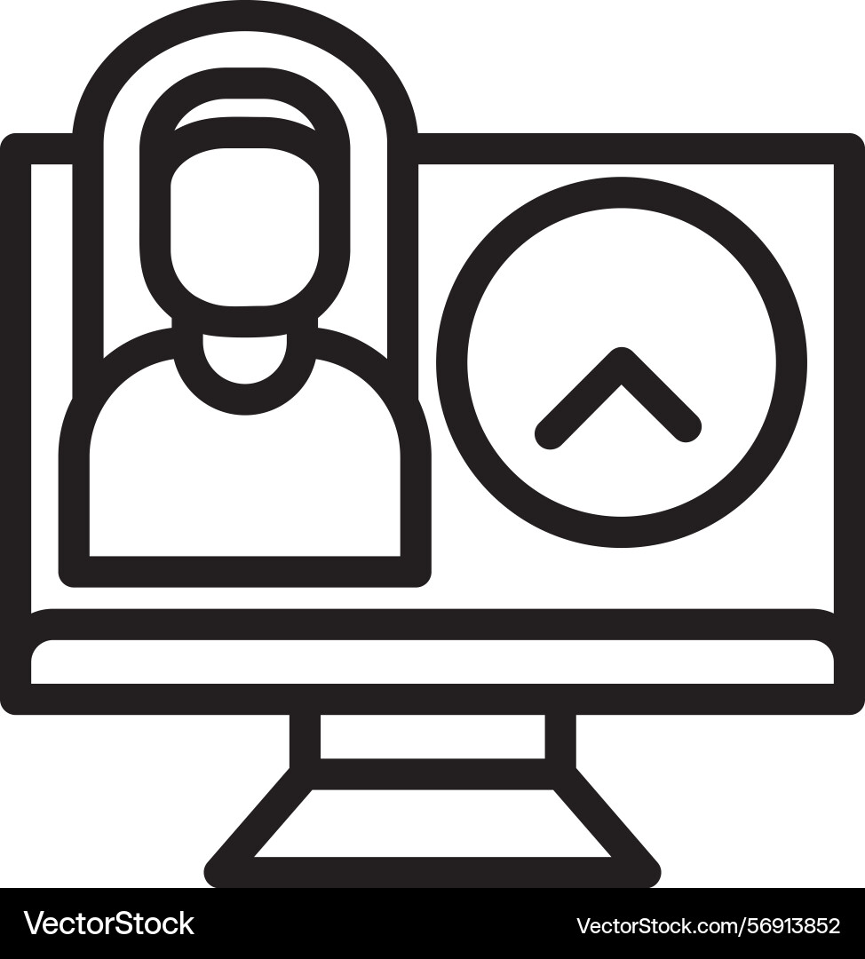 Test preparation linear style icon design Vector Image