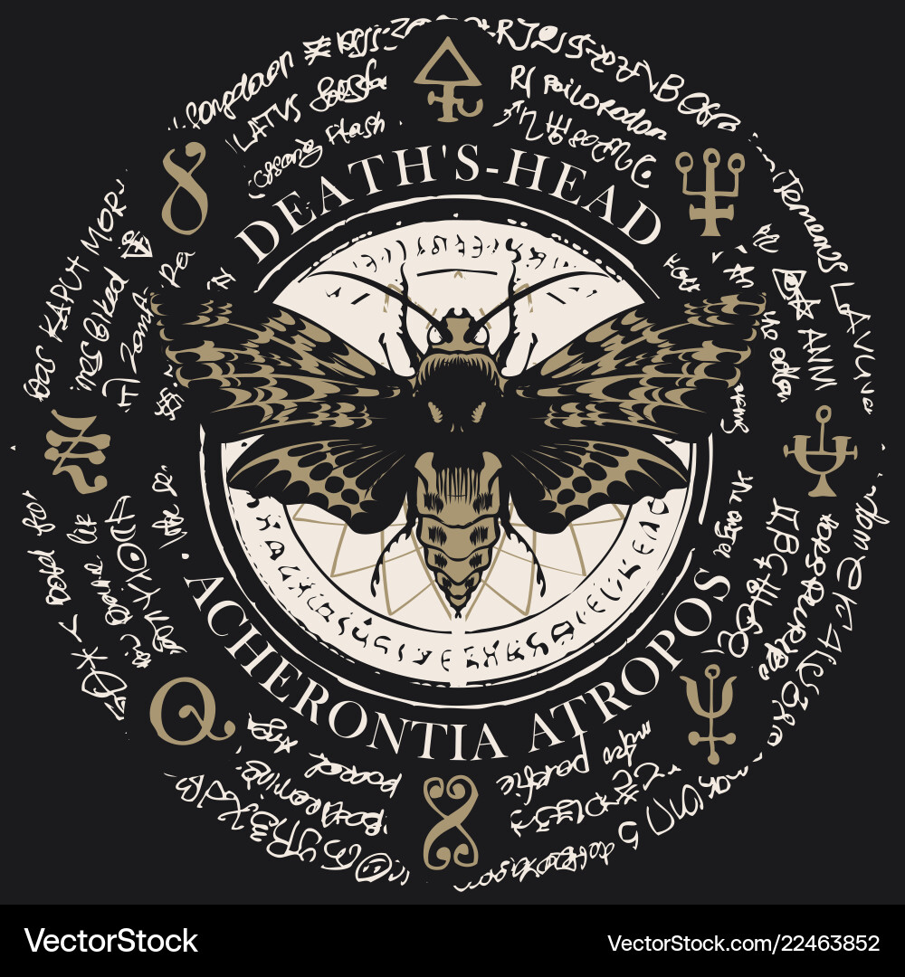 Tote Schmetterling - Atropos Symbol Vektorbild