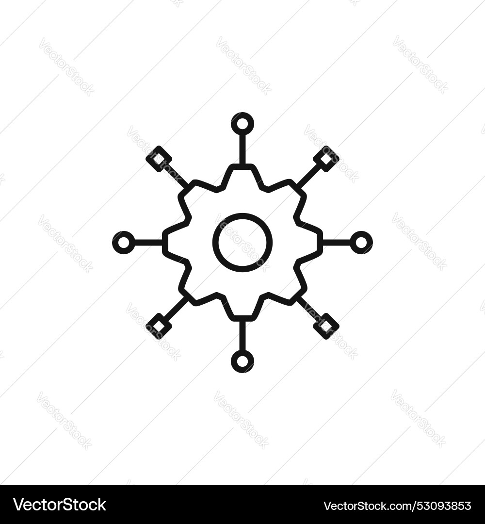 Algorithm icon isolated on white background Algorithm icon isolated on white background vector image
