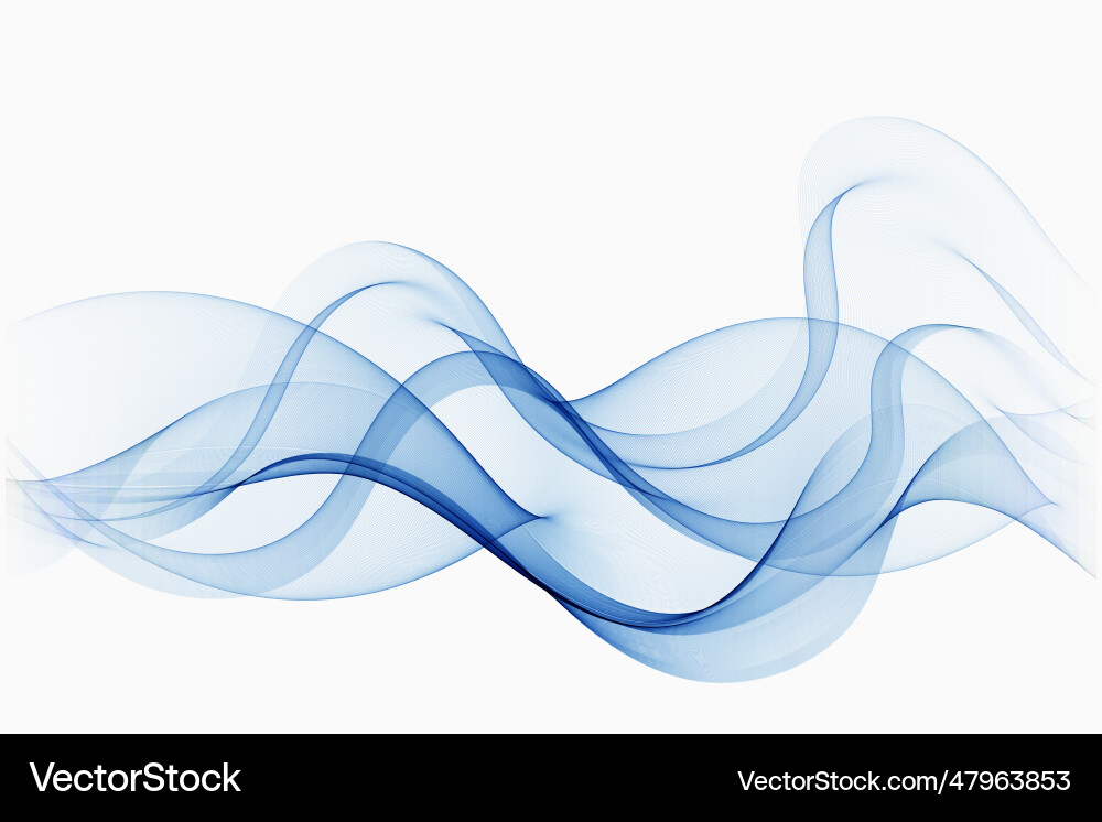 Blauer Fluss transparenter Wellenrauch Blauer Fluss transparenter Wellenrauch vektorbild