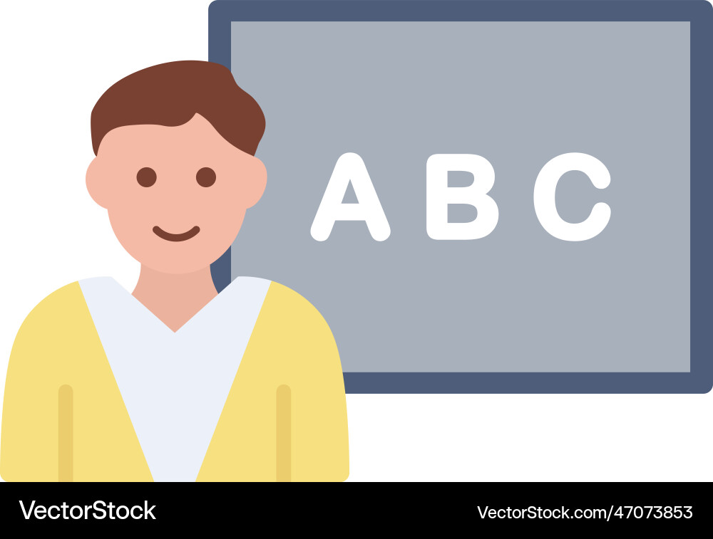 Class icon image suitable for mobile apps vector image