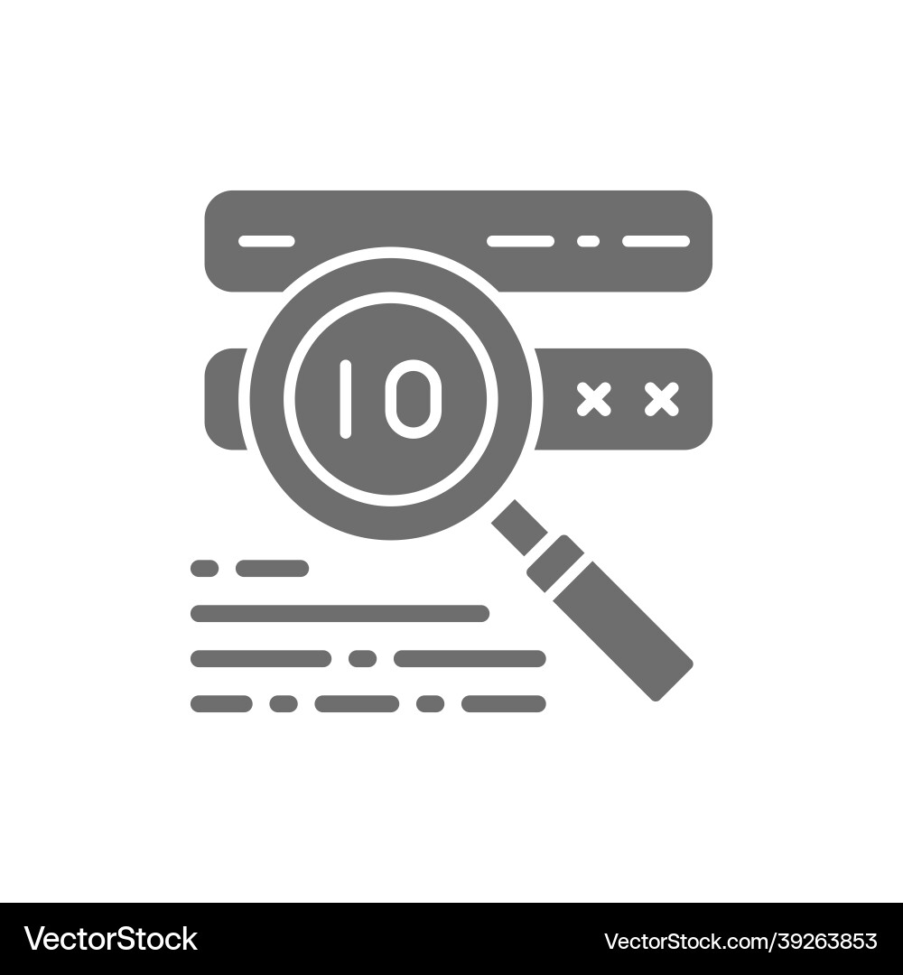 Password check virus scan grey icon Password check virus scan grey icon vector image