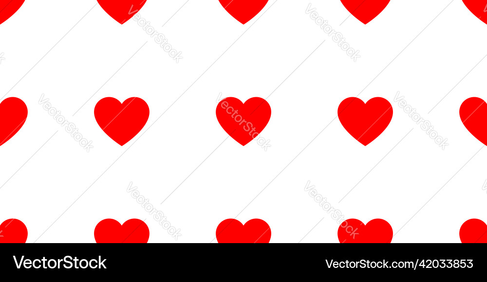 Seamless repeatable heart shape icon pattern Seamless repeatable heart shape icon pattern vector image