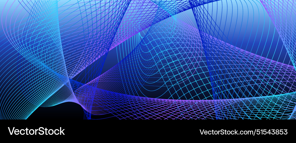 Shapes created with lines in the space Shapes created with lines in the space Vector Image