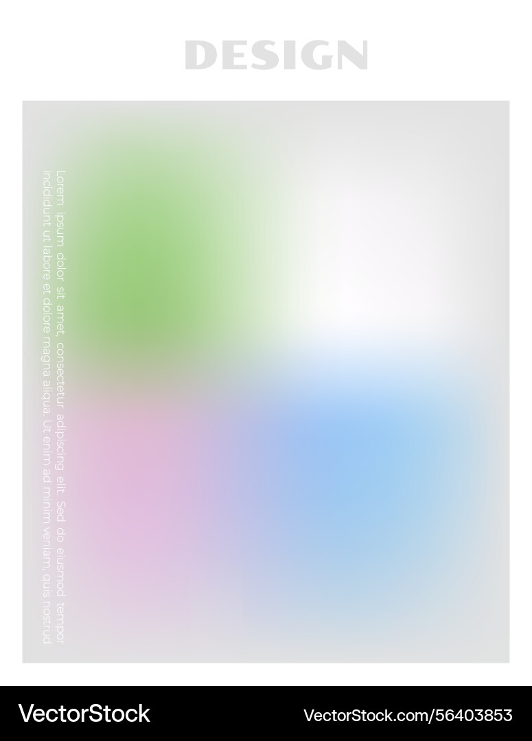 Soft gradient abstract background design Vector Image
