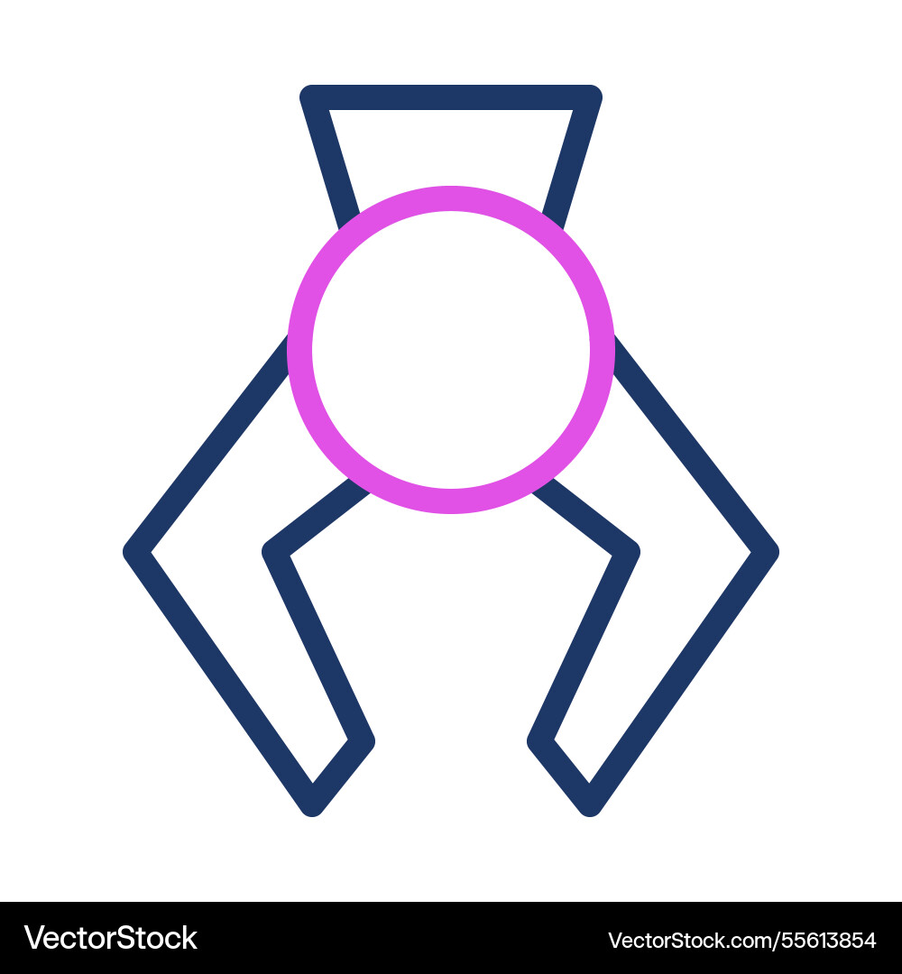Claw game arcade machine toy picker minimal icon Vector Image