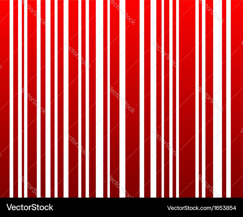 Graphical red bar code Vector Image