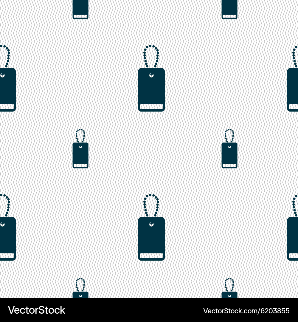 Army chains icon sign seamless pattern Vector Image