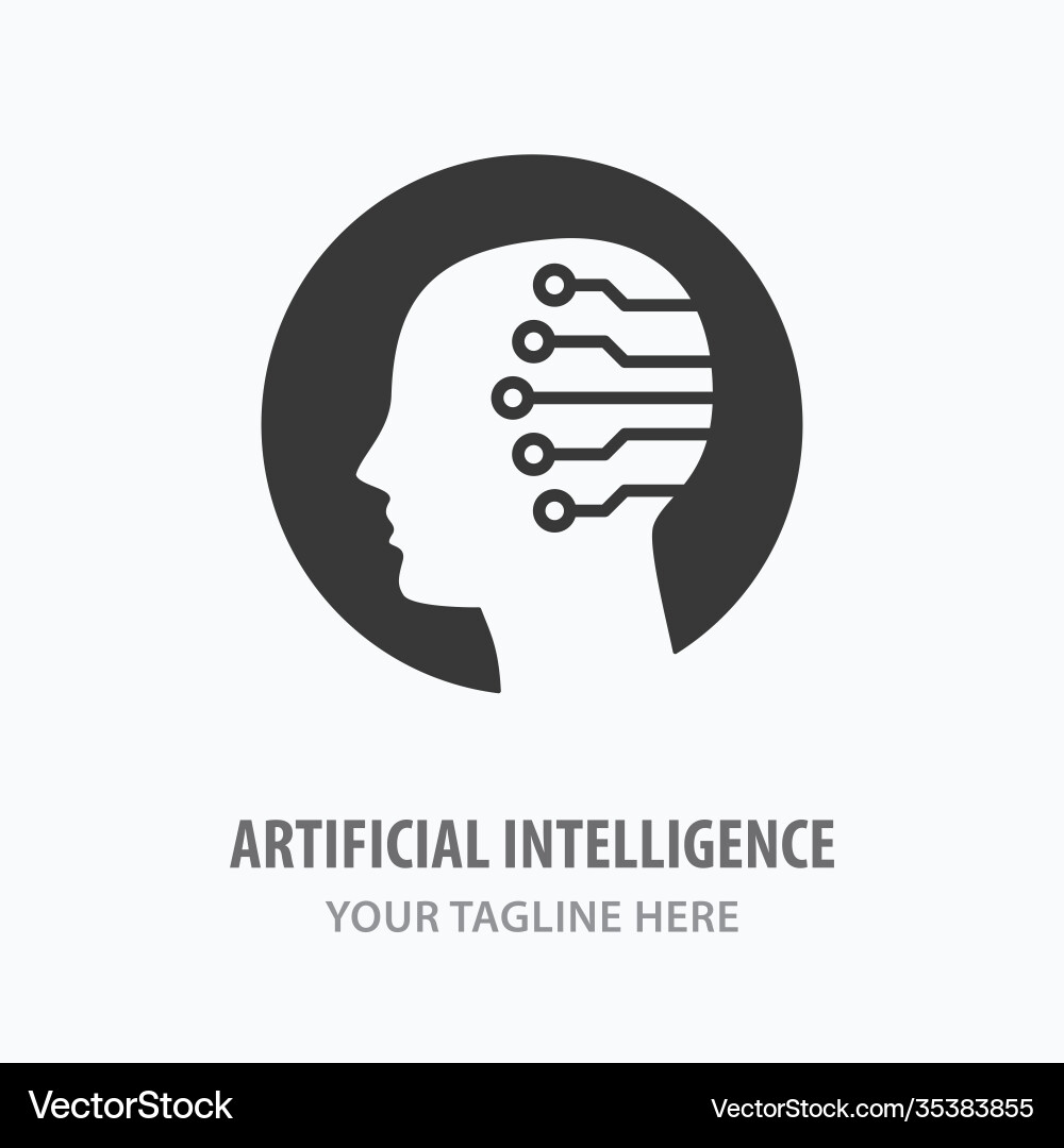 Artificial intelligence icon symbol machine Vector Image