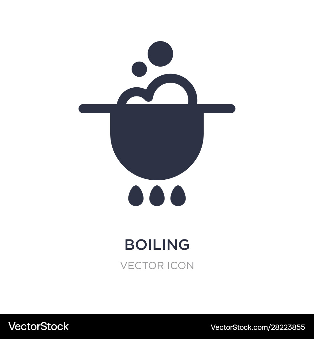 Boiling icon on white background simple element Vector Image