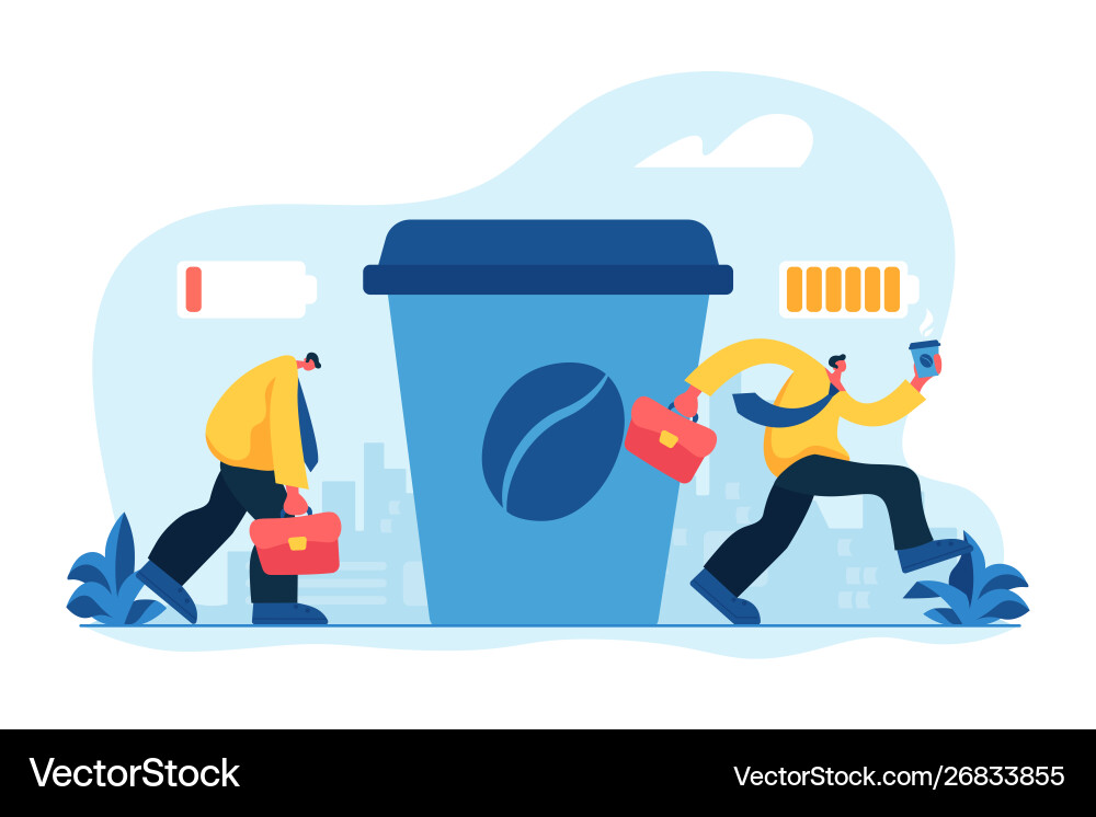 Coffee break concept Coffee break concept vector image