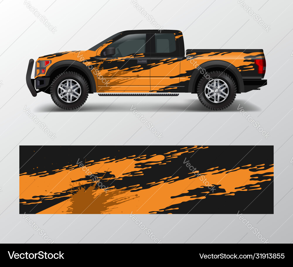 Racing Truck Background - Speed & Grit Vector Image