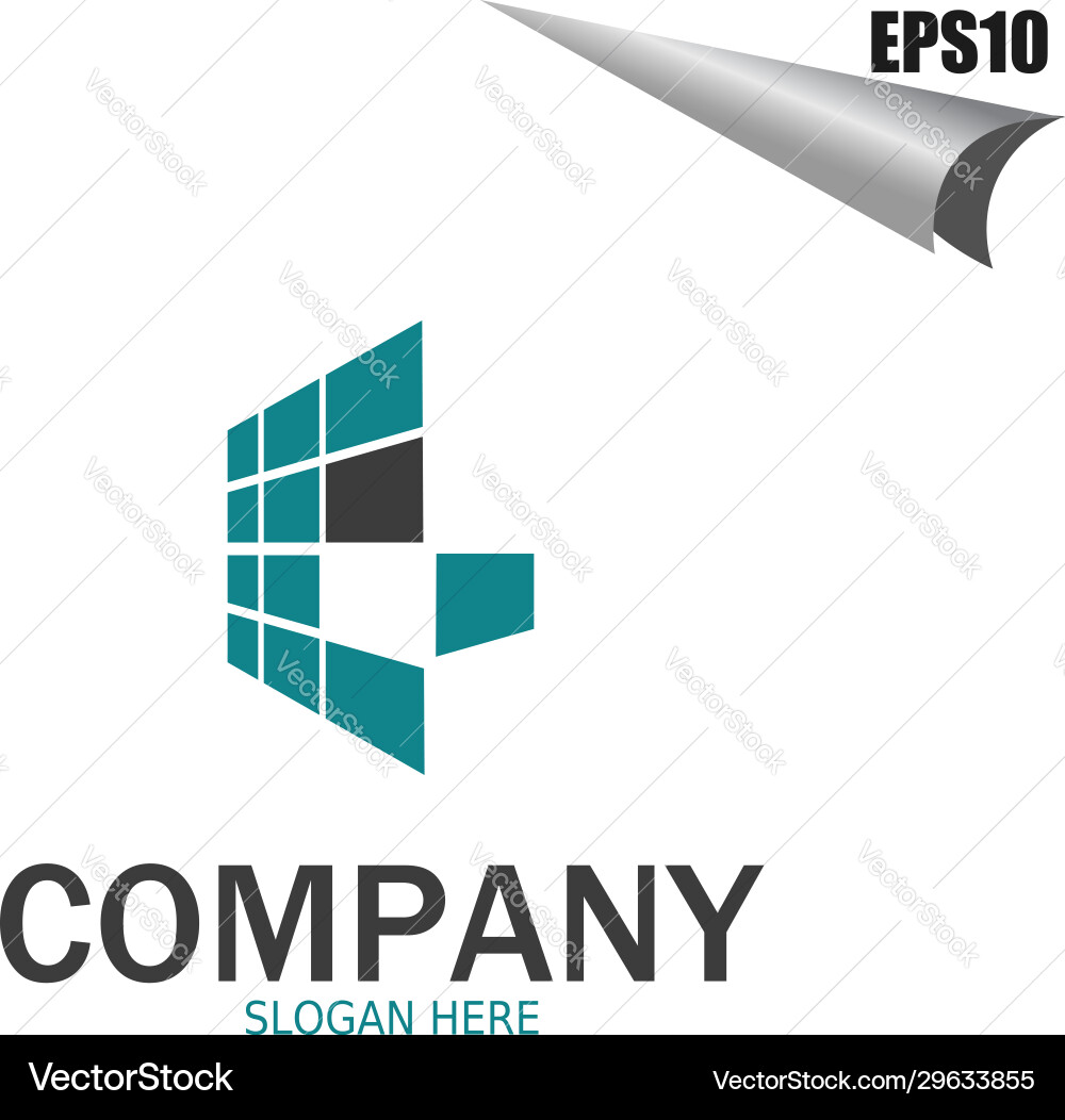 Simple abstract e g initial monogram design Vector Image
