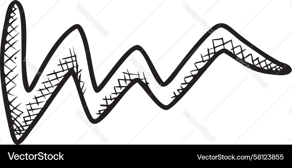 Zigzag Line Pattern Vector Image