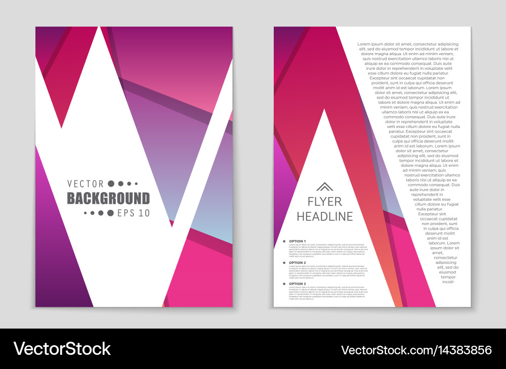 Abstract layout background set for art Vector Image