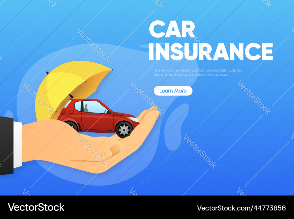 Car insurance policy finance form money concept Car insurance policy finance form money concept vector image