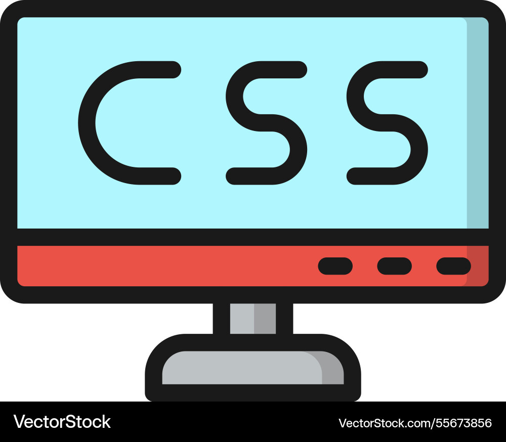 Css icon design Vector Image