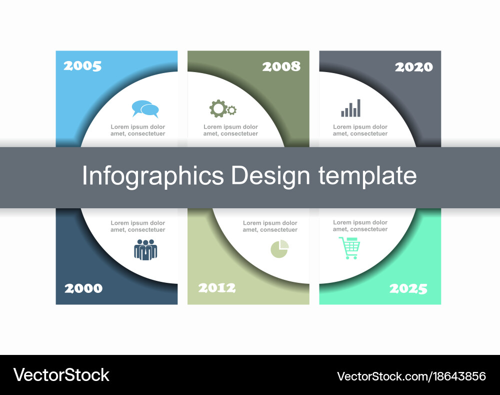 Infographic template can be used for workflow vector image