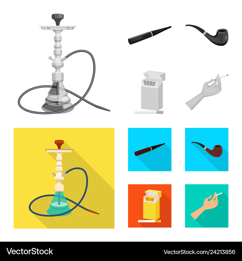 Isolated object of refuse and stop icon set Isolated object of refuse and stop icon set vector image