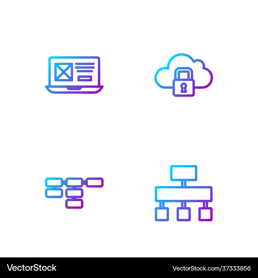 Lageplan ui oder ux design und cloud Lageplan ui oder ux design und cloud vektorbild