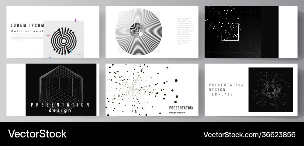 Layout presentation slides design Layout presentation slides design vector image